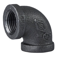 Prosource 2A-1/2B Pipe Elbow, 1/2 in, FIP, 90 deg Angle, Malleable Iron, SCH 40 Schedule, 300 psi Pressure