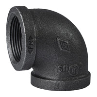 Prosource 2A-1-1/4B Pipe Elbow, 1-1/4 in, FIP, 90 deg Angle, Malleable Iron, SCH 40 Schedule, 300 psi Pressure