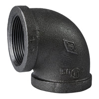 Prosource 2A-1-1/2B Pipe Elbow, 1-1/2 in, FIP, 90 deg Angle, Malleable Iron, SCH 40 Schedule, 300 psi Pressure