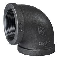 Prosource 2A-2B Pipe Elbow, 2 in, FIP, 90 deg Angle, Malleable Iron, SCH 40 Schedule, 300 psi Pressure