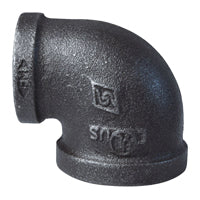 Prosource B90R 32X25 Reducing Pipe Elbow, 1-1/4 x 1 in, FIP, 90 deg Angle, Malleable Iron, SCH 40 Schedule