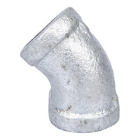 Worldwide Sourcing PPG120-10 Pipe Elbow, 3/8 in, Threaded, 45 deg Angle, 150 psi Pressure