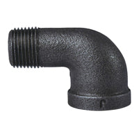 Prosource 6-3/8B Street Pipe Elbow, 3/8 in, FIP x MIP, 90 deg Angle, Malleable Iron, SCH 40 Schedule, 300 psi Pressure