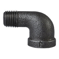 Prosource 6-1/2B Street Pipe Elbow, 1/2 in, FIP x MIP, 90 deg Angle, Malleable Iron, SCH 40 Schedule, 300 psi Pressure