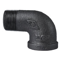 Prosource 6-3/4B Street Pipe Elbow, 3/4 in, FIP x MIP, 90 deg Angle, Malleable Iron, SCH 40 Schedule, 300 psi Pressure