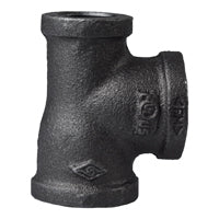 Prosource B130R 20X15X20 Pipe Tee, 3/4 x 3/4 x 1/2 in, Threaded, Malleable Iron, SCH 40 Schedule, 300 PSI Pressure