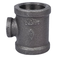 Prosource B130R 32X15 Pipe Tee, 1/2 x 1-1/4 in, Threaded, Malleable Iron, SCH 40 Schedule, 300 PSI Pressure