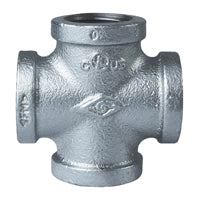 ProSource 0747 Pipe Cross, 3/4 in, Female, Malleable Iron, 40 Schedule, 300 psi Pressure