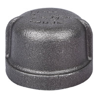 Prosource 18-1B Pipe Cap, 1 in, Threaded, Malleable Iron, 40 Schedule, 300 psi Pressure