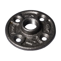 Prosource 27-1/2B Floor Flange, 1/2 in, 3 in Dia Flange, FIP, 4-Bolt Hole, 0.28 inch (7 mm) Dia Bolt Hole