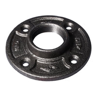 Prosource 27-1B Floor Flange, 1 in, 3.8 in Dia Flange, FIP, 4-Bolt Hole, 0.28 inch (7 mm) Dia Bolt Hole