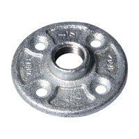 Worldwide Sourcing 27-1/2G Floor Flange, 1/2 in, 3 in Dia Flange, FIP, 4-Bolt Hole, 0.28 in, 7 mm in (mm) Dia Bolt Hole