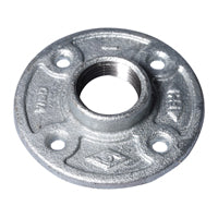 Worldwide Sourcing 27-1G Floor Flange, 1 in, 3.8 in Dia Flange, FIP, 4-Bolt Hole, 0.28 in, 7 mm in (mm) Dia Bolt Hole