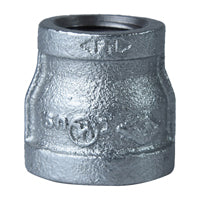 Worldwide Sourcing 24-3/4X1/2G Reducing Pipe Coupling, 3/4 x 1/2 in, Threaded, Malleable Steel, SCH 40 Schedule