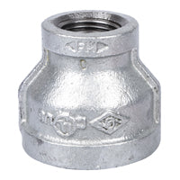 Worldwide Sourcing 24-1X1/2G Reducing Pipe Coupling, 1 x 1/2 in, Threaded, Malleable Steel, SCH 40 Schedule