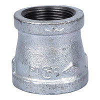 Worldwide Sourcing 24-11/2X11/4G Reducing Pipe Coupling, 1-1/2 x 1-1/4 in, Threaded, Malleable Steel, SCH 40 Schedule